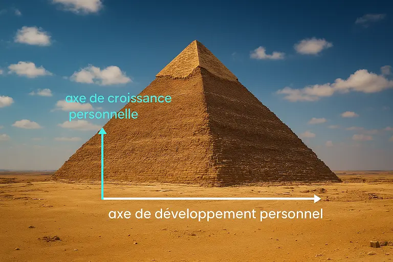 Représentation axes développement personnel et croissance personnelle