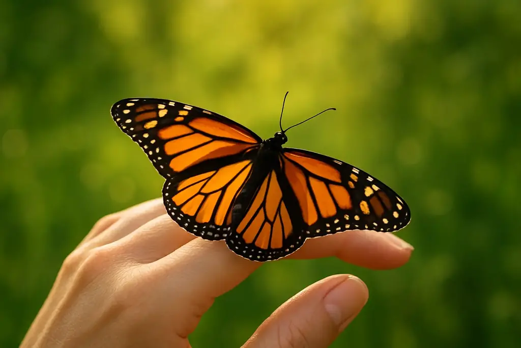 Papillon symbole de transformation : Incarnation et alignement intérieur