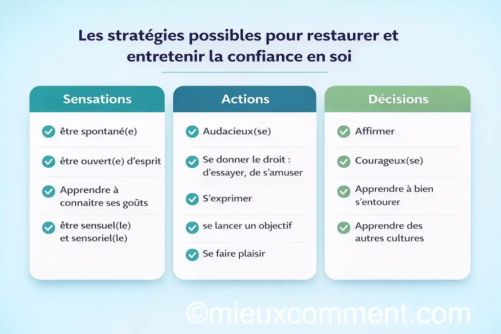13 stratégies pour développer sa confiance en soi