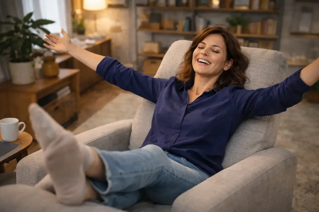 Après une séance d'hypnose pour résorber le stress, l'apaisement s'installe durablement